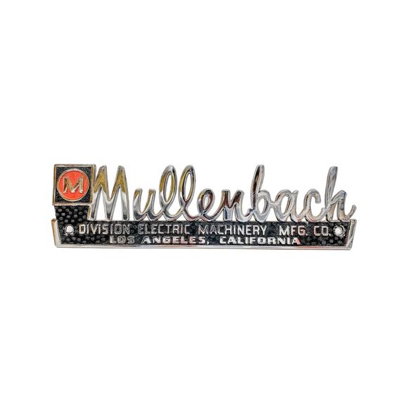 Mullenbach Division Electric Machinery Manufacturing Company Vintage Emblem - Picture 1 of 2